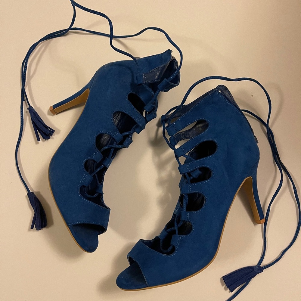 Blue Nine West Heels